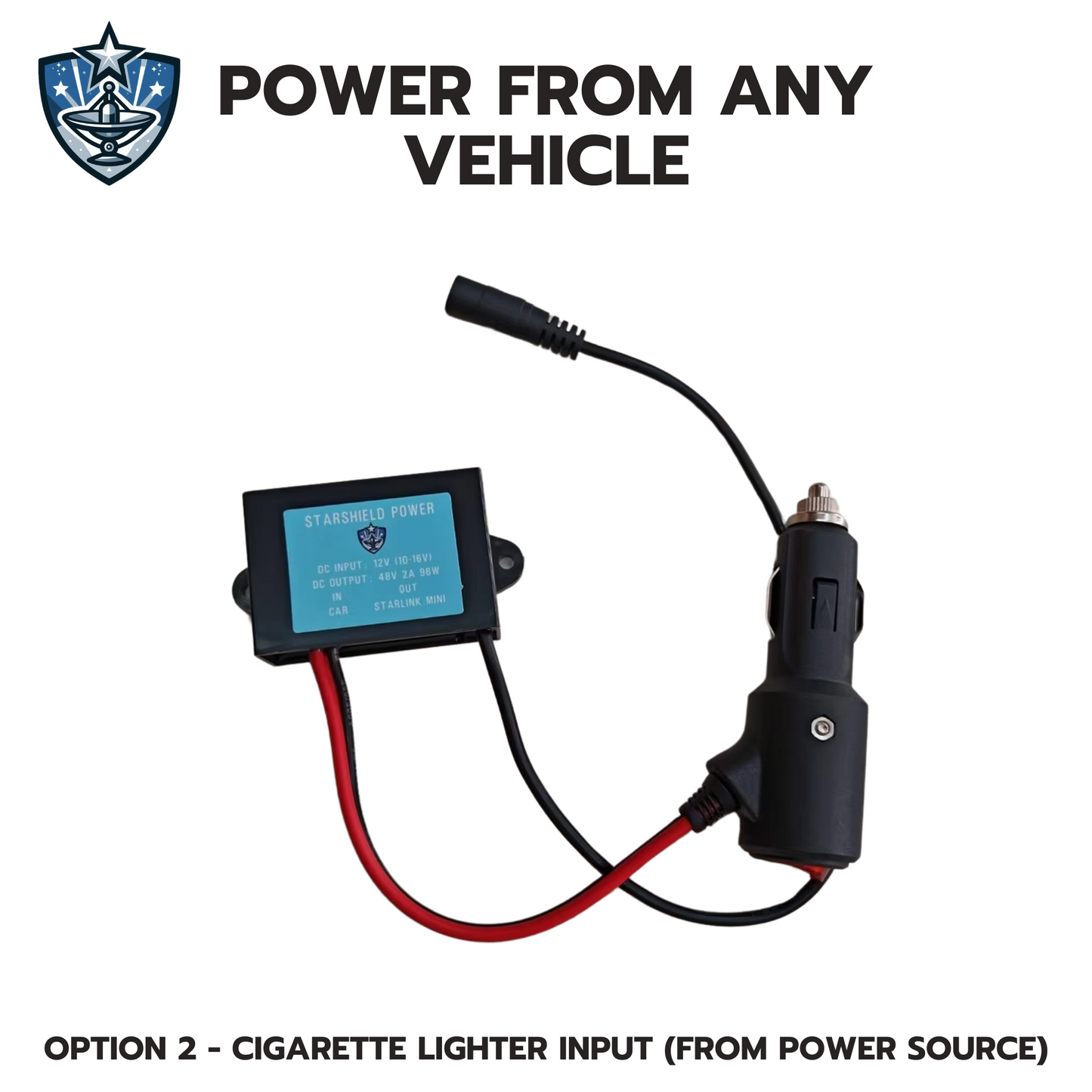 12V Starlink Mini Power Adapter - Anderson or Cigarette Plug