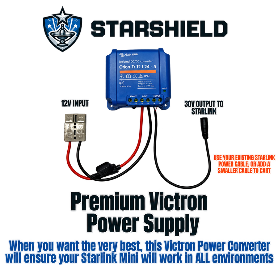 StarShield Premium Starlink Mini DC Power Supply — Victron